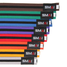 Load image into Gallery viewer, Coloured Belts - BLACK Striped